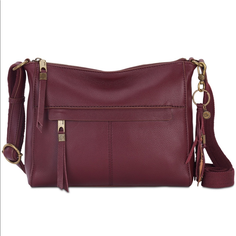- The Sak Alameda LeatherXBODY.Cabernet/Antique Gold. NWT.